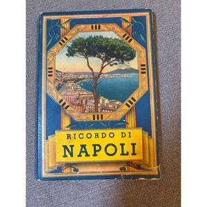 Vintage Ricordo di Napoli Souvenir Photo Booklet Italy Travel Accordion Map